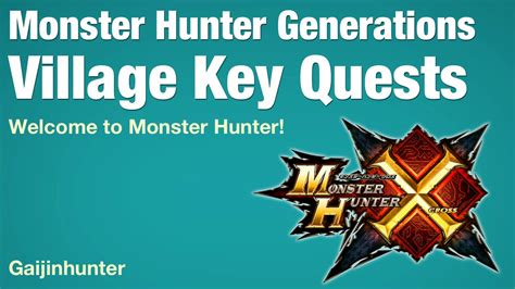 hunters village key quests.